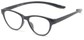 Angle of The Shawna Flexible Hanging Reader in Grey, Women's Cat Eye Reading Glasses