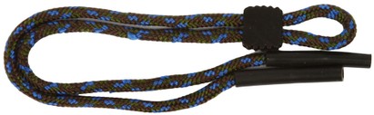 Angle of Braided Neck Cord in Brown Multi, Women's and Men's  Neck Cords