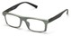 Angle of The Pete in Green/Black, Women's and Men's Rectangle Reading Glasses