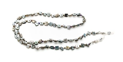 Angle of Seashell Reading Glasses Chain in Grey, Women's  Neck Cords