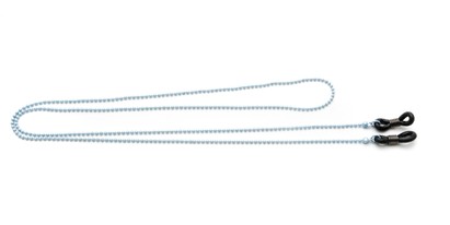 Angle of Seattle Reading Glasses Chain in Light Blue, Women's  Neck Cords