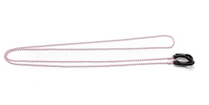 Angle of Seattle Reading Glasses Chain in Light Pink, Women's  Neck Cords