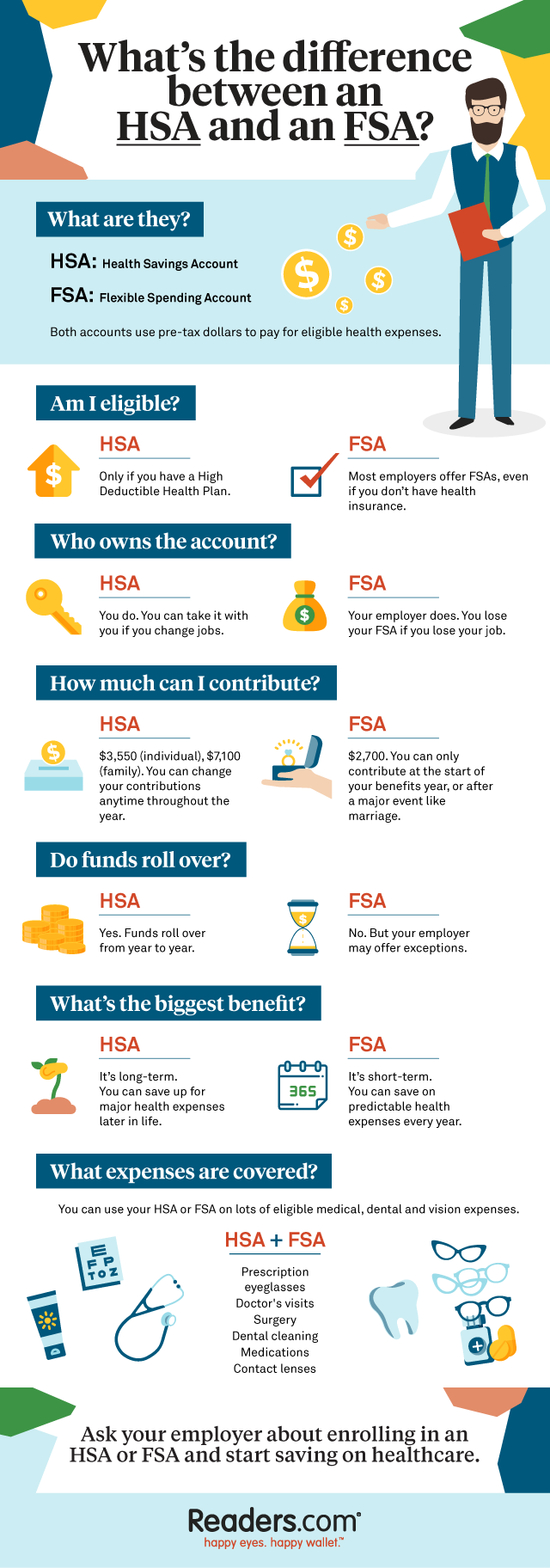 What's the Difference Between FSA and HSA accounts?
