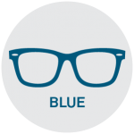 Blue Reading Glasses