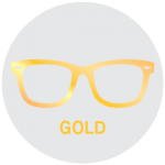 Gold Reading Glasses