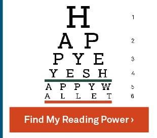 Find My Reading Power