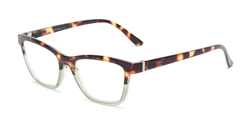Blue Light Reading Glasses - The Domino - Fully Magnified - Image 1
