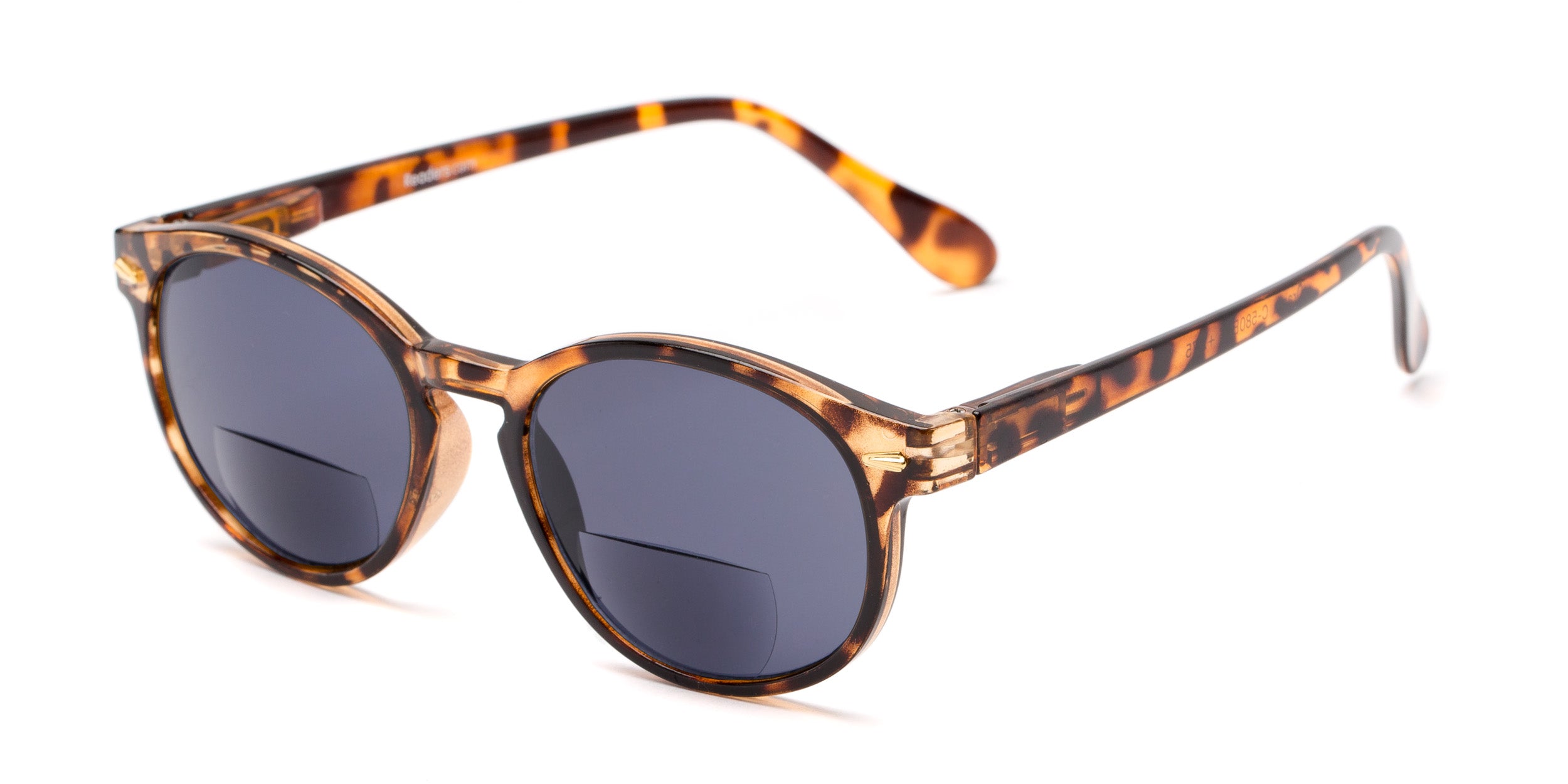 Full Lens Sun Reader Sunglasses - Wide Rectangle Frames, Super Dark Lenses, For Men