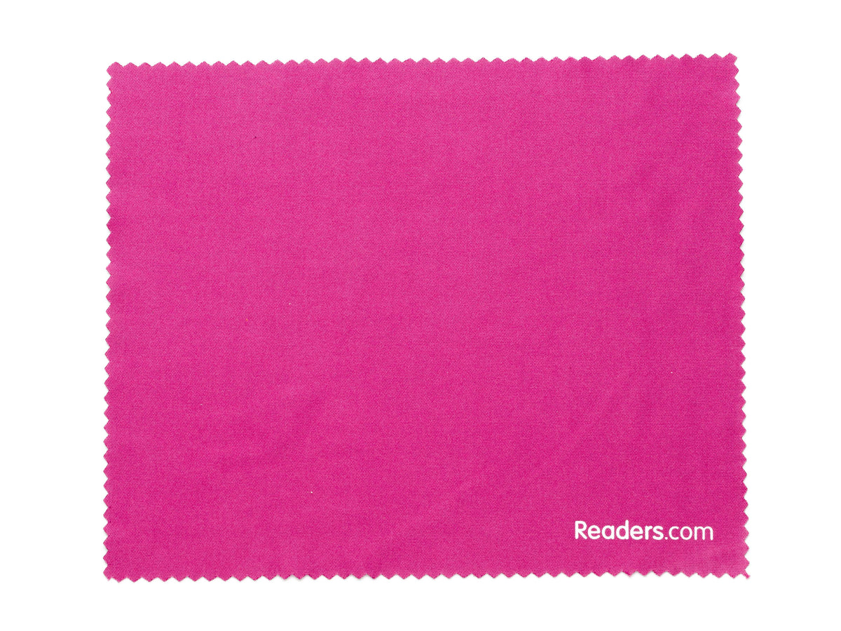 Microfiber Lens Cleaning Cloth - Cleaning Cloths - Dark Pink | Readers.com