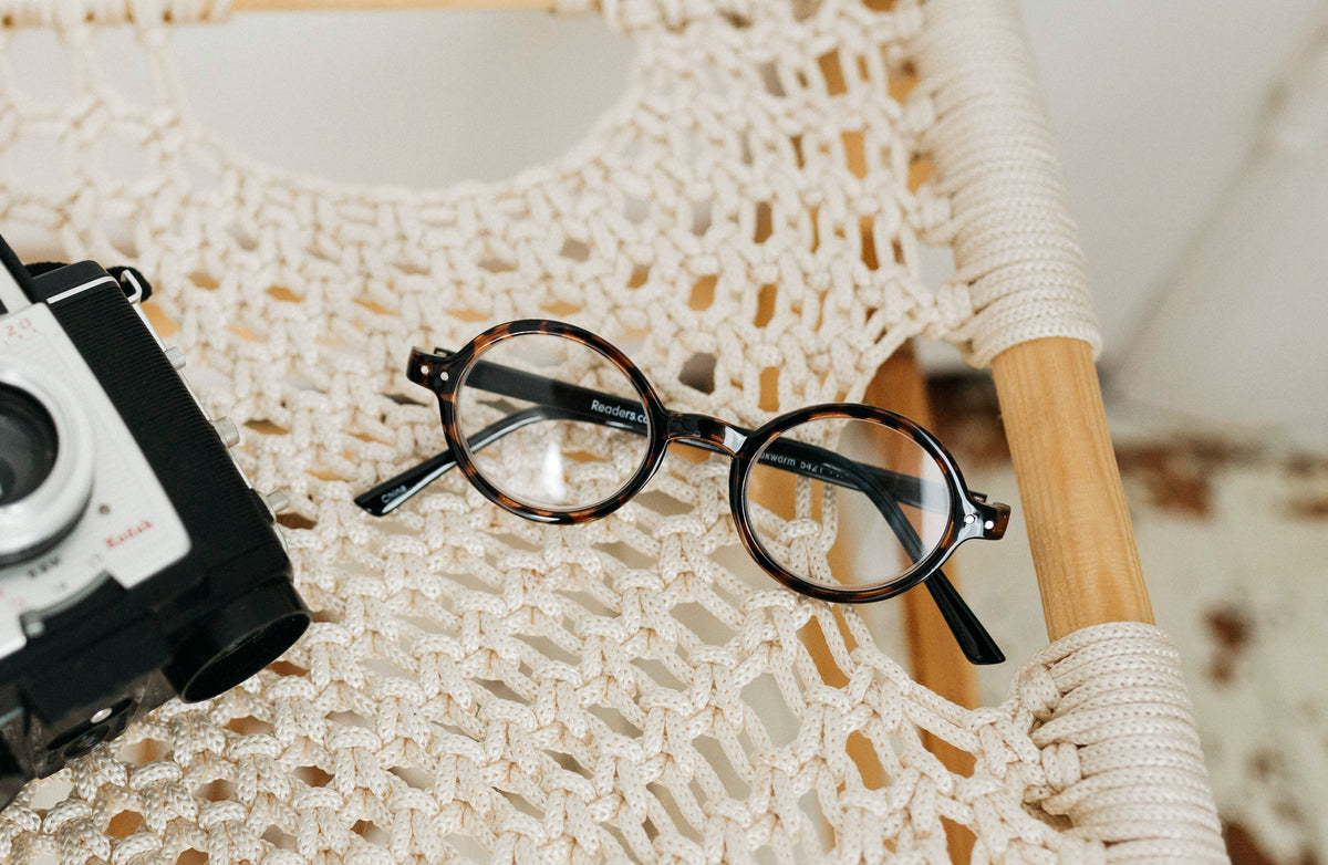 The Bookworm - Reading Glasses - Fully Magnified - Marbled Brown ...