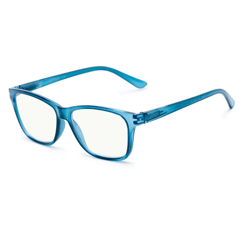 Blue Light Reading Glasses - The Francis - Fully Magnified - Image 1