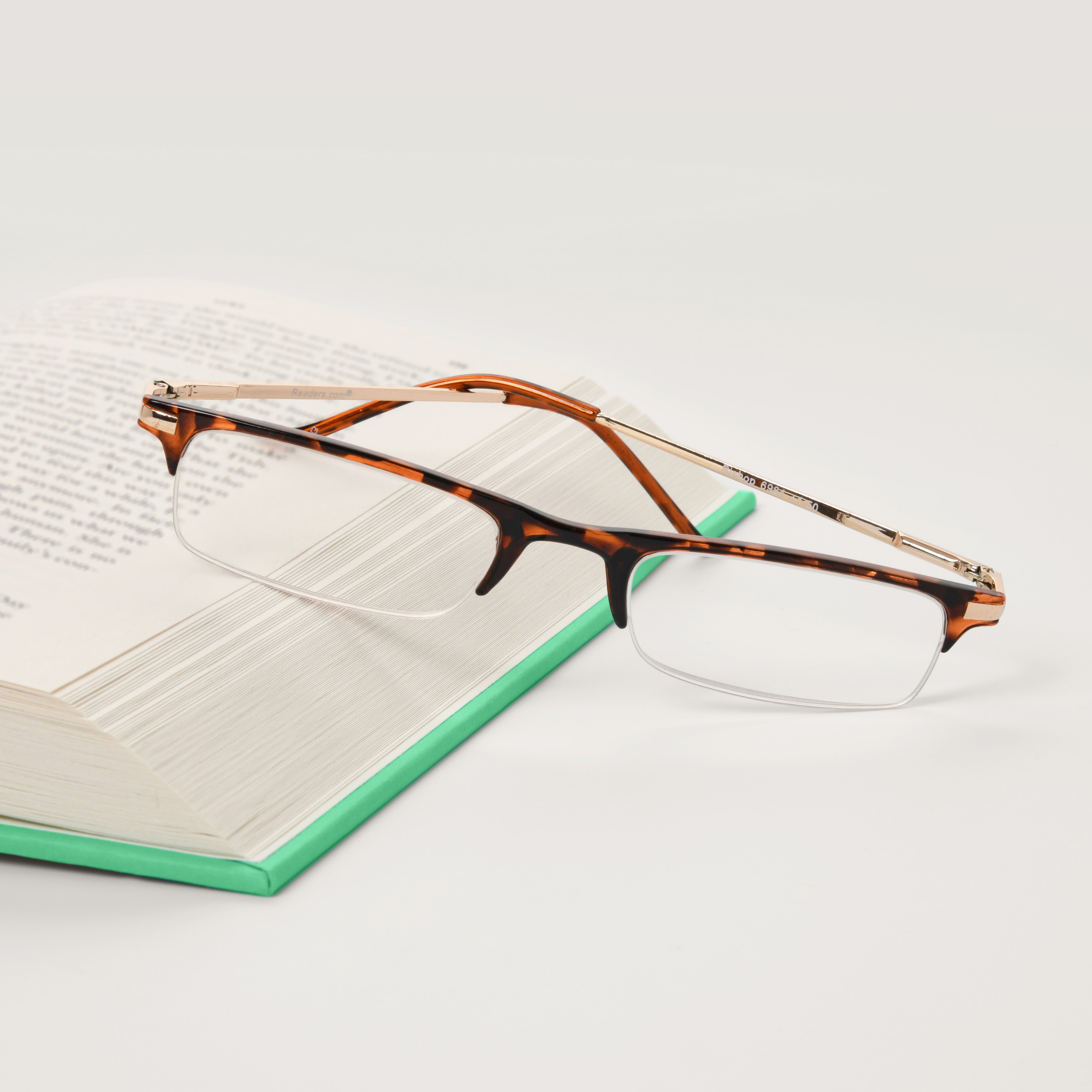 The Bishop - Reading Glasses - Fully Magnified - Tortoise | Readers.com
