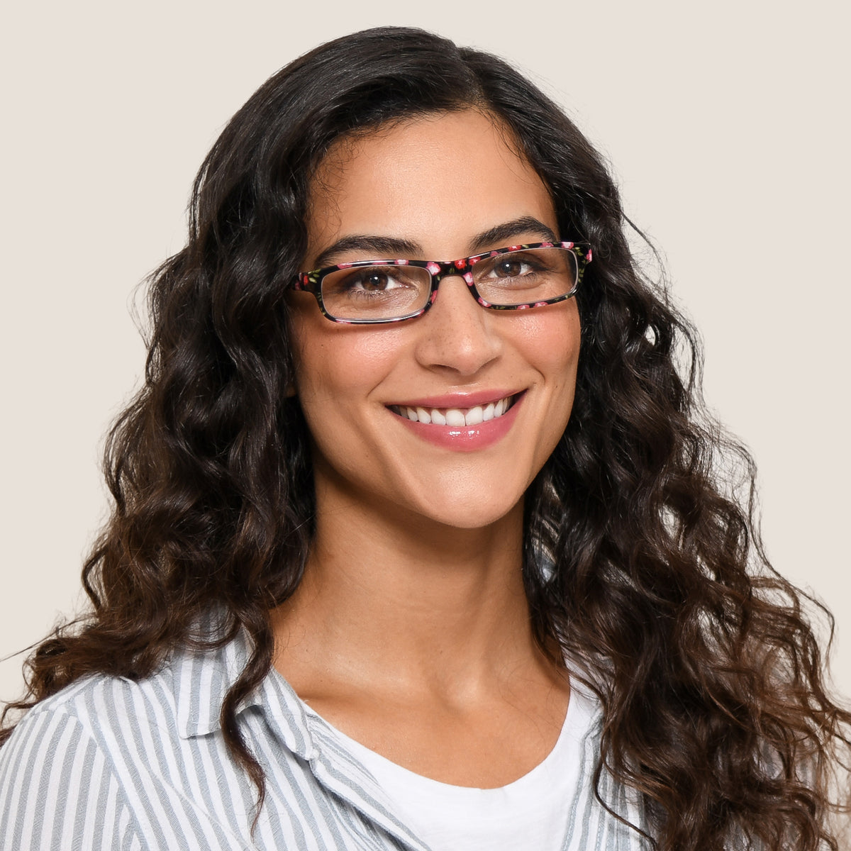 The Buttercup - Reading Glasses - Fully Magnified - Black Floral ...