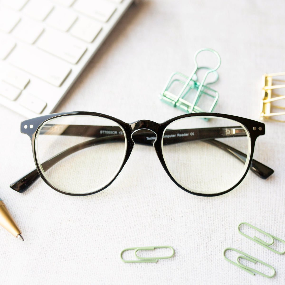 The Cole Blue Light Reader - Reading Glasses - Fully Magnified - Black ...