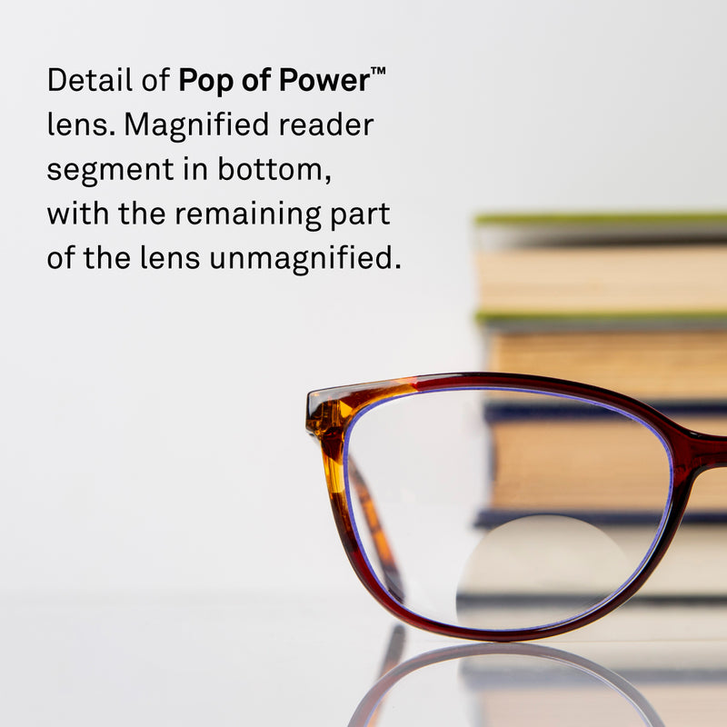 Elana Pop of Power™ Bifocal Style Blue-Violet Light Readers