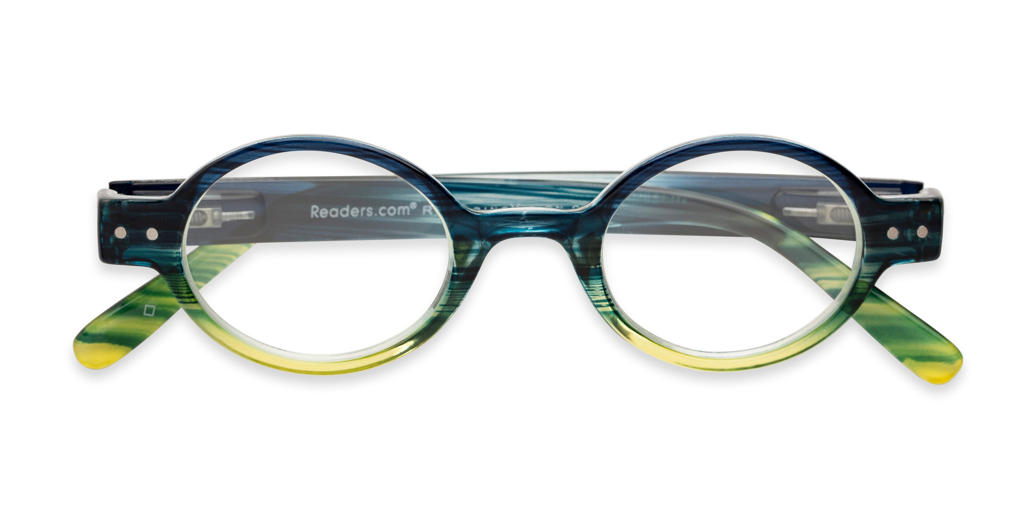 VISIONARY VISION OF SANNE SANNESS　text付 The Visionary - Reading Glasses - Fully Magnified - Green Stripe