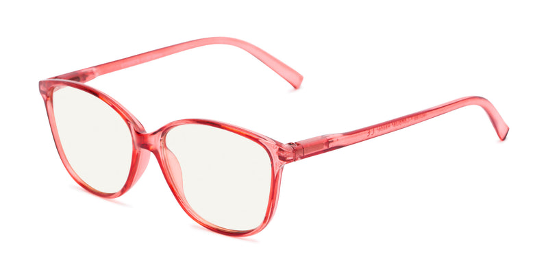 Blue Light Reading Glasses - The Strawberry - Fully Magnified - Image 1