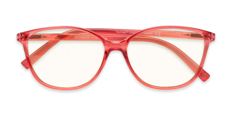 Blue Light Reading Glasses - The Strawberry - Fully Magnified - Image 5