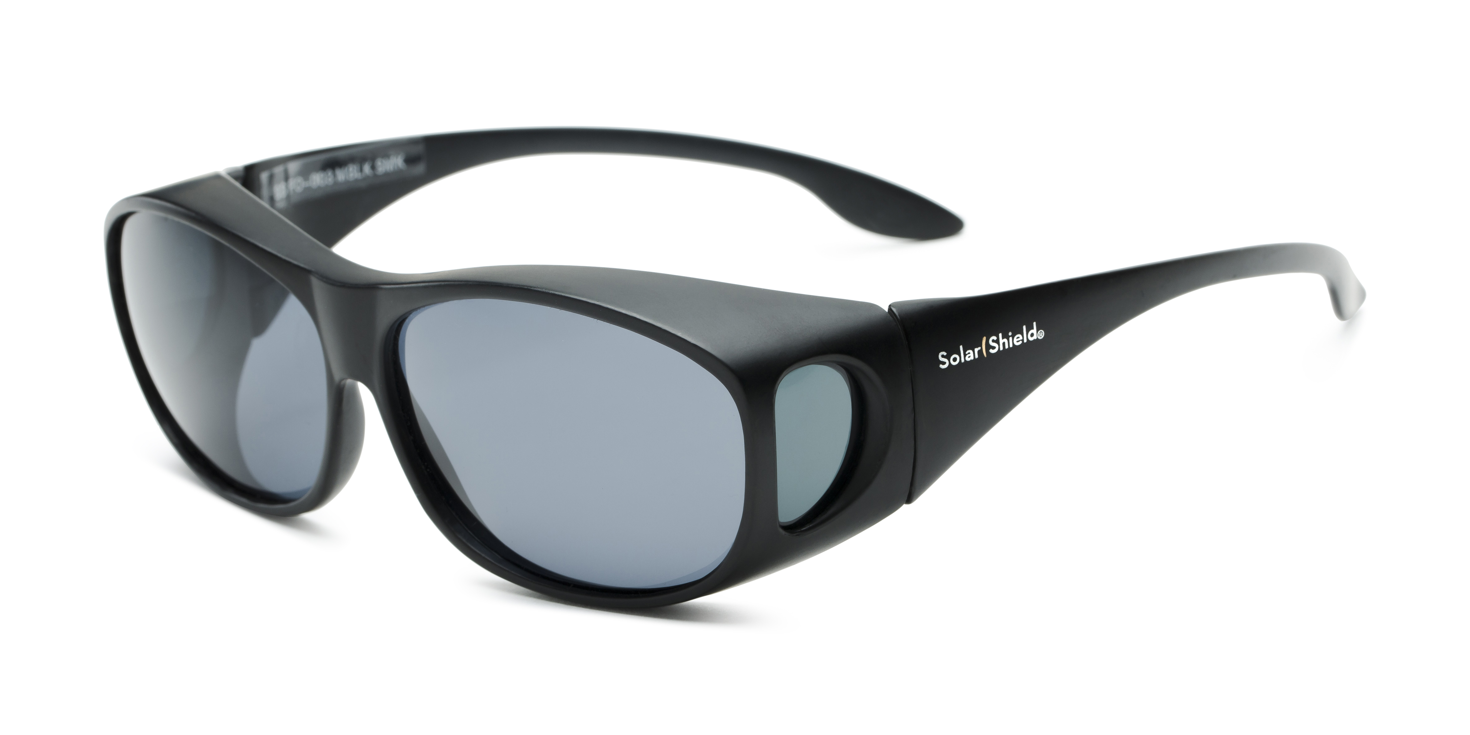 Solar Shield Fit Over Sunglasses Polarized Gray Lens Cheetah/Black 100% UVA/B ML 