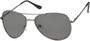 Angle of The Firebird Unmagnified Sunglasses in Grey Frame with Smoke, Women's and Men's Aviator Sunglasses