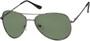 Angle of The Firebird Unmagnified Sunglasses in Grey Frame with Green, Women's and Men's Aviator Sunglasses