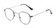 Angle of The Abraham in Grey, Women's and Men's Round Reading Glasses