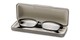 Side of Reading Glasses Case #906 in Silver