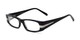 Angle of Adelaide by felix + iris in Black, Women's Rectangle Reading Glasses
