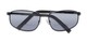 Folded of The Albany Bifocal Reading Sunglasses in Matte Black with Smoke