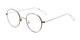 Angle of The Alchemy in Bronze, Women's and Men's Round Reading Glasses