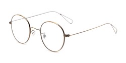 Angle of The Alchemy in Dark Gold, Women's and Men's Round Reading Glasses