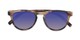 Folded of The Alex Reading Sunglasses in Matte Tortoise with Blue Mirror