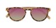 Folded of The Alex Reading Sunglasses in Glossy Tortoise with Pink Mirror