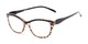 Angle of The Ambrosia Bifocal in Leopard and Black, Women's Cat Eye Reading Glasses