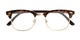 Folded of The Amos Photochromic Reader in Tortoise/Gold with Amber