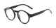 Angle of The Archie in Black, Women's and Men's Round Reading Glasses