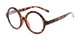 Angle of The Architect in Tortoise, Women's and Men's Round Reading Glasses