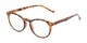 Angle of The Arlo in Brown Tortoise, Women's and Men's Round Reading Glasses