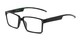 Angle of The Armand in Black, Men's Rectangle Reading Glasses