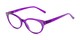 Angle of The Astrid in Purple, Women's Cat Eye Reading Glasses