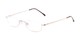 Angle of The Atlas in Gold, Women's and Men's Rectangle Reading Glasses