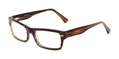 Angle of Atwood by felix + iris in Brown Stripe, Women's and Men's Retro Square Reading Glasses