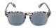 Front of The Avenue Reading Sunglasses in Tortoise/Blue Fade with Smoke