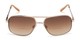 Front of The Axel Bifocal Reading Sunglasses in Gold with Amber