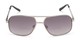 Front of The Axel Bifocal Reading Sunglasses in Silver with Smoke