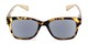 Front of The Azalea Reading Sunglasses in Tortoise/Green with Smoke