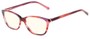 Angle of The Rose Blue Light Blocking Reader in Pink Tortoise, Women's Cat Eye Reading Glasses