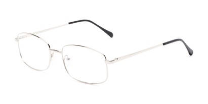 Angle of Barnes by felix + iris in Silver, Men's Rectangle Reading Glasses
