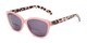 Angle of The Beachy Bifocal Reading Sunglasses  in Pink/Tortoise with Smoke, Women's Cat Eye Reading Sunglasses