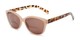 Angle of The Beachy Bifocal Reading Sunglasses  in Tan/Tortoise with Smoke, Women's Cat Eye Reading Sunglasses